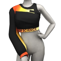 Drop Science Glow At Night Crop Top