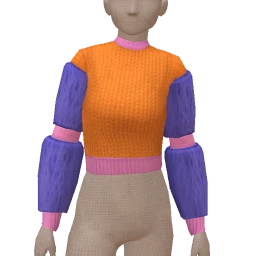 Cruz Puffed Sleeves Knitted Sweater