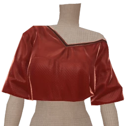 Drop Science Burgundy Hustle Silk Cropped Top