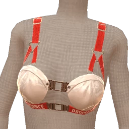 Drop Science Cut-Out White And Red Top