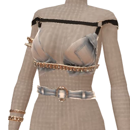 Drop Science Classic Rhyme Denim Crop Top