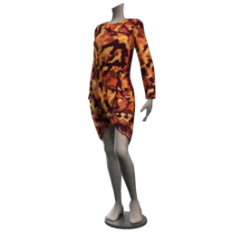Drop Science Burnout Camo Dress