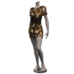 Drop Science Camo Queen Belted Dress