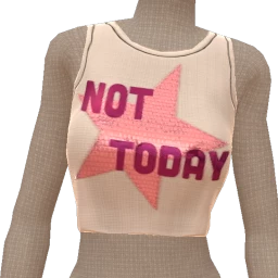 Drop Science Not Today Crop Top