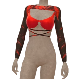 Drop Science Lava Drip Crop Top