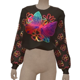 Drop Science Neon Butterfly Sweater
