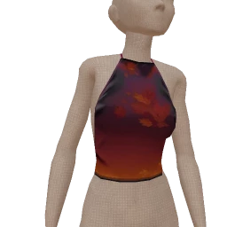 Cloud Nine Dark Red Silk Top