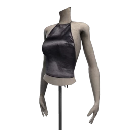 Drop Science No Chill Velour Crop Top - Navy