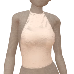 Drop Science Ivory Horizons Halter Neck Top