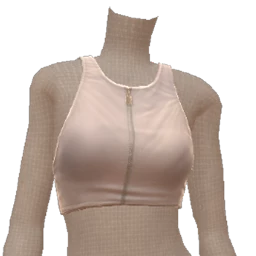 Cloud Nine Light Blue And White Cropped Top