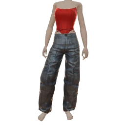 Drop Science Denim Red Madness Outfit