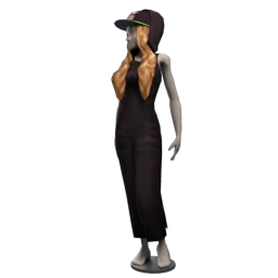 Drop Science Reckless Hooded Dress - Black