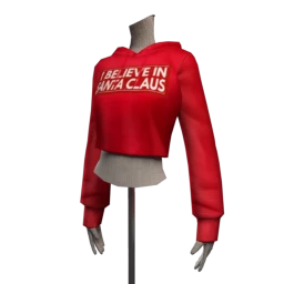 Foal "I Believe In Santa Claus" Crop Hoody