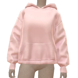 Drop Science Love Pale Pink Oversized Hoodie