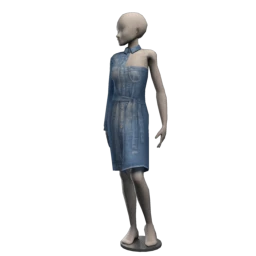 Drop Science Sideswept Denim Dress