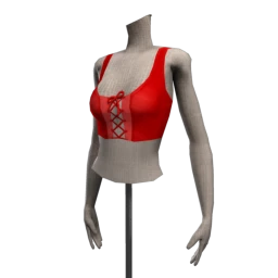 Drop Science Rhiannon Crop Top - Red