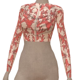 Cloud Nine White And Red Reindeer Print Cropped Top