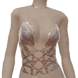 Drop Science Grey Velvet Sparkle Grunge Top