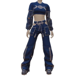 Drop Science Blue Celestial Streetwear Outfit