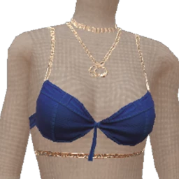 Drop Science Blue Denim Silver Lining Bralette