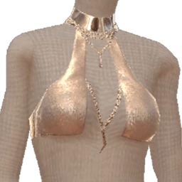 Drop Science Grey Velvet Split Choker Top