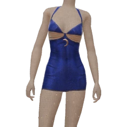 Drop Science Metallic Denim Moonlit Dress