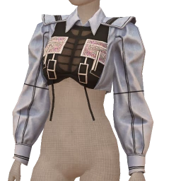 Drop Science Glittery Fusion Cropped Shirt