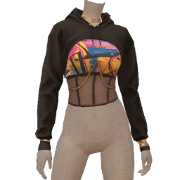 Drop Science Funky Fresh Cropped Hoodie