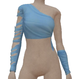Drop Science Beach Torn Crop Top