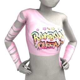 Drop Science Rainbow Queen Ripped Top