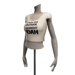 Drop Science "Cash Me Outside" Crop Top