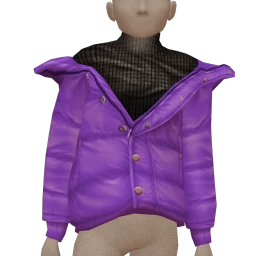 Drop Science Volcanic Puffer Coat (Purple)