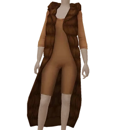 Drop Science Beige Puffer Coat