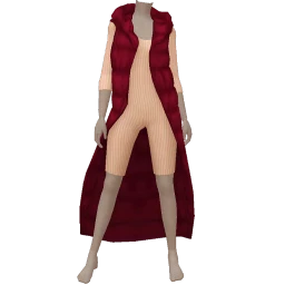 Front Row Mulberry Mist Winter Vest Chic