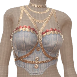 Drop Science Swirlie's Dazzling Denim Corset