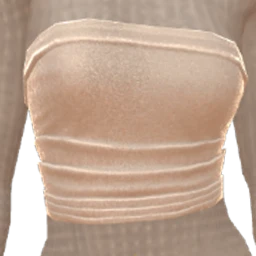 Drop Science White Velvet Tube Top