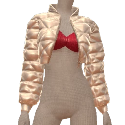 Drop Science Cropped Puffer Jacket