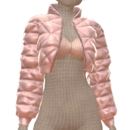Drop Science Pink Snow Puffer Coat