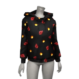 Foal Emoji Fire 100 Hoodie