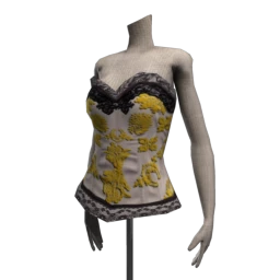 Steampunk Lace Corset - Ivory