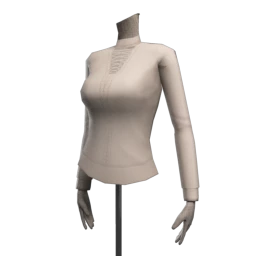 Lace-Up Choker Sweater