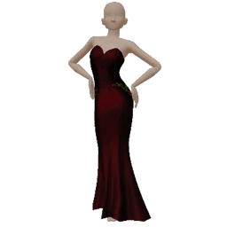 Elska Holly Berry Winter Gown