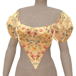 Cloud Nine Lemonade Bloom Puffed Sleeve Crop Top