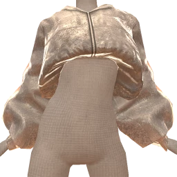 Drop Science Silver Glitter Velvet Oversized Cropped Jumper