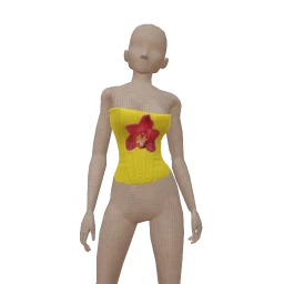 Cloud Nine Flower Bandeau Crop Top