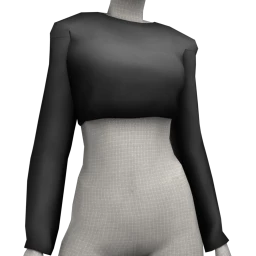 Foal Simple Crop Top (Black)