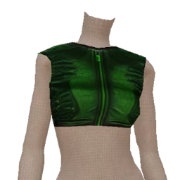 Cosmos Electric Green Goo Monster Crop Top