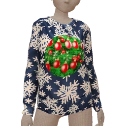 USAesthetics Snowflakes And Baubles Sweater