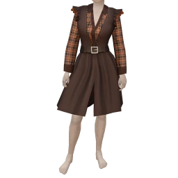 Foal Boarding School Dress (Brown)