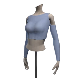 Foal Cut Out Crop Top - Dreamy Blue